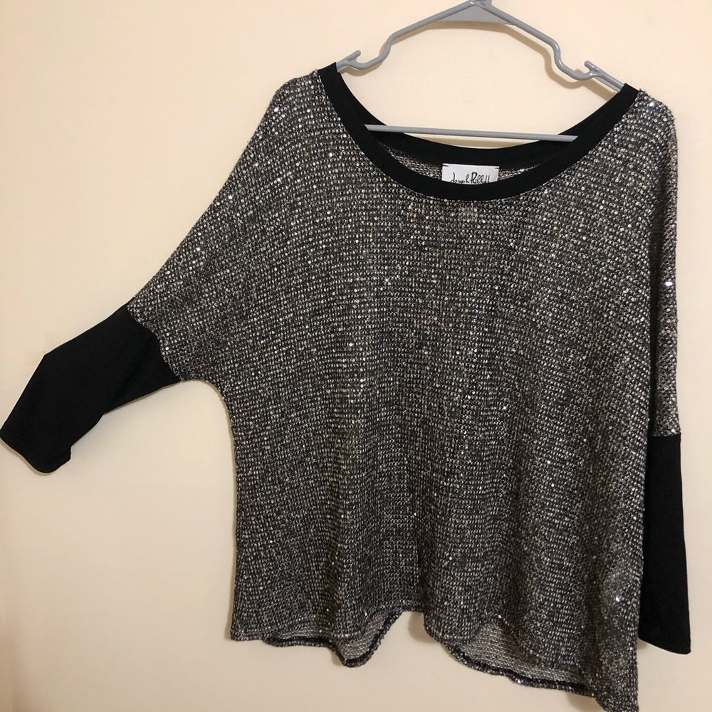 Sequin top with tulip back